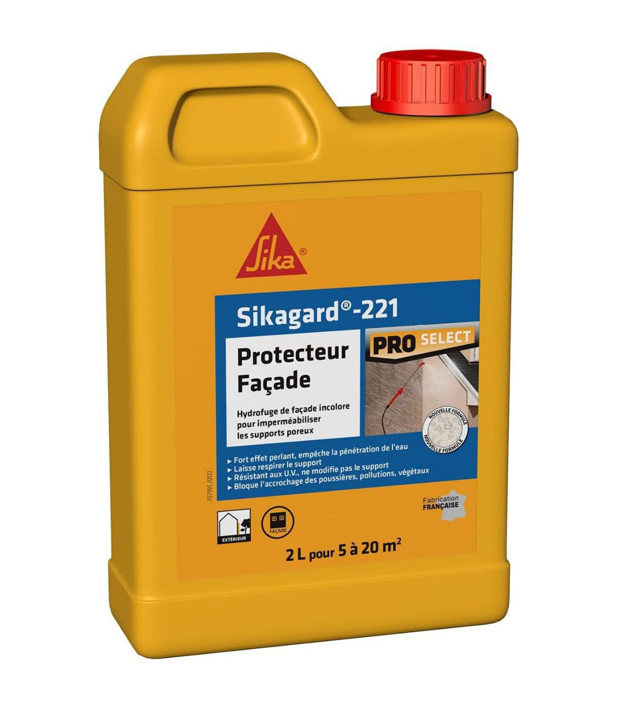 Sikagard 221 - Protection imperméabilisant hydrofuge façade Incolore - 2L, 5L, 20L